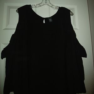 Cold-shoulder blouse